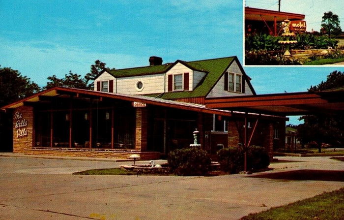 Bella-Villa Motel and Restaurant (Bella Villa Motel, Super 8 by Wyndham, Park Inn) - Vintage Postcard 3 (newer photo)